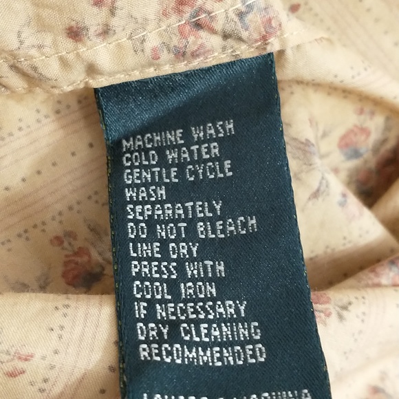 Country Charm Floral Shirt Ralph Lauren Vintage 90s Button Down Feminine Cotton - Picture 12 of 12